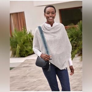 Pure Cashmere Organic Cashmere Gassato Poncho